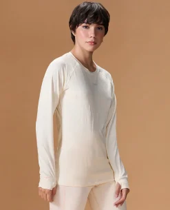 Regular Fit Basic Full Sleeve Top White