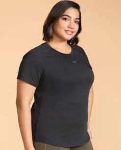 Regular Fit Basic Half Sleeves Top