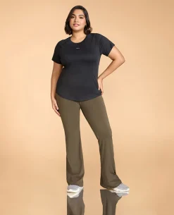 Regular Fit Basic Half Sleeves Top