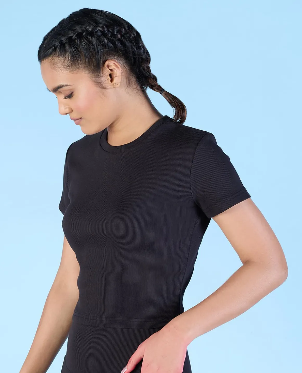 Ribbed Cotton Set Black