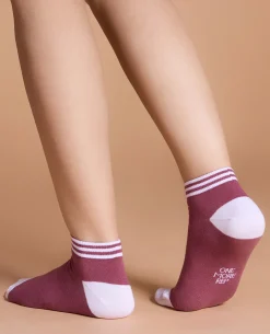 Soft Cotton One More Rep Crew Socks Tulipwood