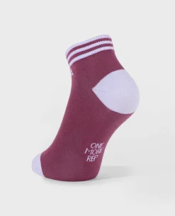 Soft Cotton One More Rep Crew Socks Tulipwood