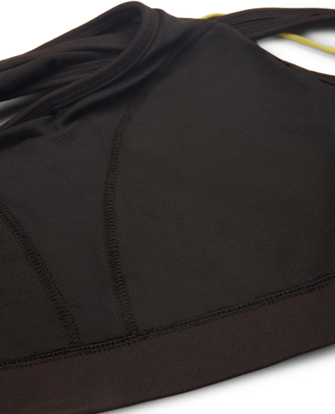 Sports Bra with Criss-cross straps and Back Closure - NYK310- Black