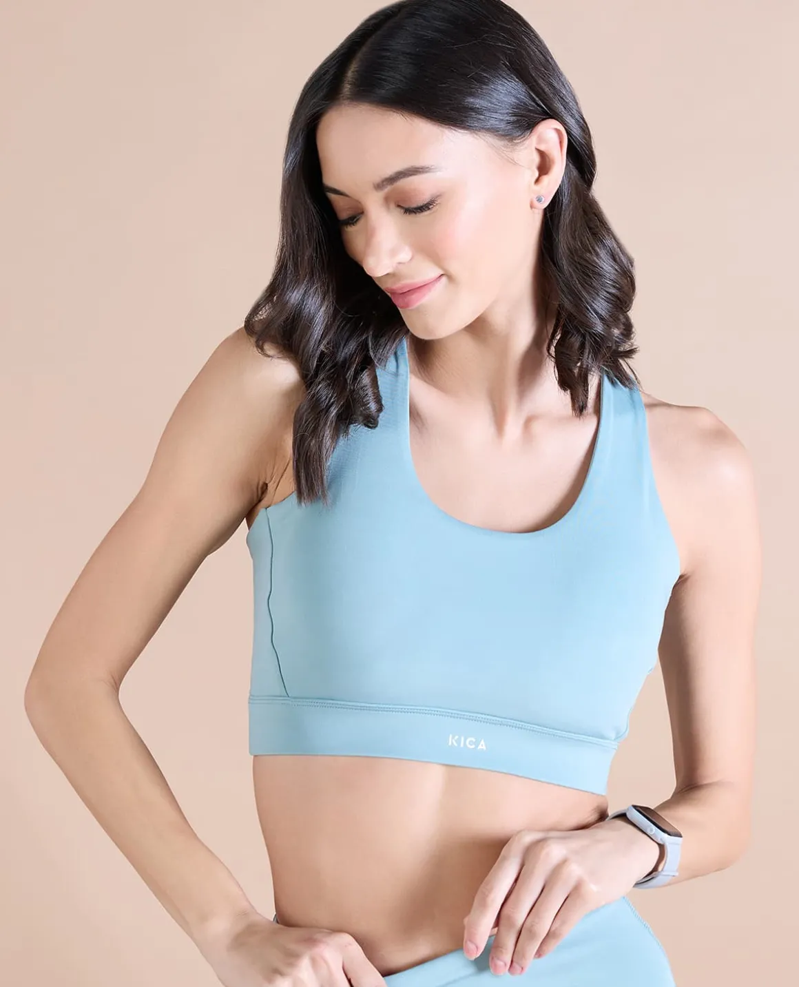Strappy Bra & Flare Pant - Surf Green