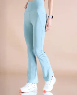 Strappy Bra & Flare Pant - Surf Green