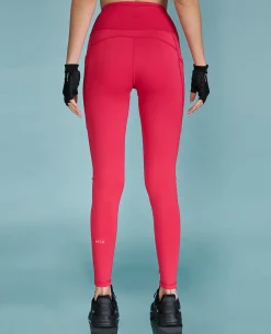 Strappy Bra & Second Skin Leggings Set - Pink