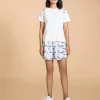 Stride Running Top and Shorts White