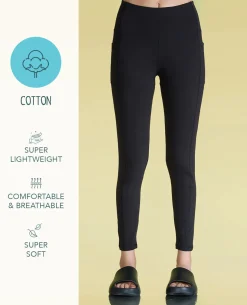 Women Cotton Stretchable Leggings with Pockets