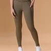Women Cross Waist Mid Rise Leggings