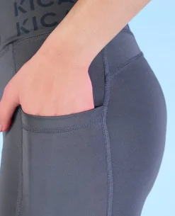Women Cross Waist Mid Rise Leggings
