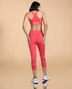 Women Mid Impact Zip Sports Bra with Removable Pads