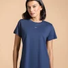 Women Solid Cotton Essential Hip Covering Top